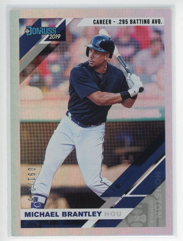 2019 Donruss Career Stat Line #63 Michael Brantley Astros /295 - Image 1 of 3