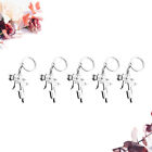  5 PCS Exquisite Key Rings Backpack Keychain Water Charms Metal