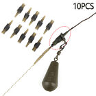 10pcs Run Rig Kit Carp Fishing Accessories Rubber For Carp Leader Line Equipment