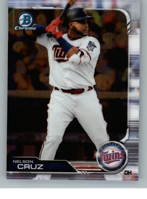 2019 Bowman Chrome Baseball 70 Nelson Cruz - Minnesota Twins - Image 1 of 2