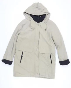 Finesse Women's Beige Parka Coat Size 12 - Picture 1 of 12