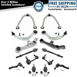 14 Piece Steering & Suspension Kit Control Arms Ball Joints Tie Rods End Links - Picture 1 of 12