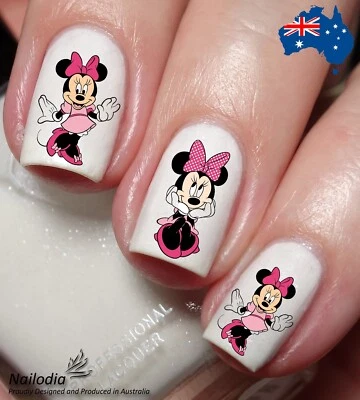 NAILODIA Minnie Mickey Mouse Nail Art Decal Sticker Water Transfer Slider - Disney