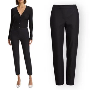 Theory 'Thaniel' Slim Cropped Stretch Pants -Black Sz 2 NEW Made in USA - Picture 1 of 14