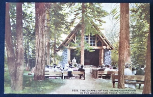 Capilla de la Transfiguración Tahoe Tavern California CA Postal PC 1909 - Imagen 1 de 1