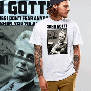 Camiseta Gangster John Gotti Hitman Mob Street Hustle Mafia Blanca - Imagen 1 de 1