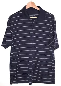 Camisa Polo Para Hombres Nike Golf Rayas DRI-FIT Azul Marino Blanco, Talla Mediana - Imagen 1 de 6