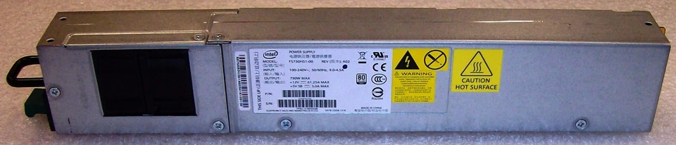 Fuente de alimentación de repuesto Intel FXX750GERPS FS750HS1-00 750 W intercambio en caliente NUEVA A GRANEL  Foto 1 de 1