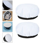 2 Pcs White Cloth Soft Light Shade Video Diffuser Elastic Lamp Round