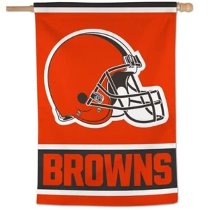 CLEVELAND BROWNS HELMET 28"X40" BANNER FLAG NEW WINCRAFT 🐶 - Picture 1 of 1