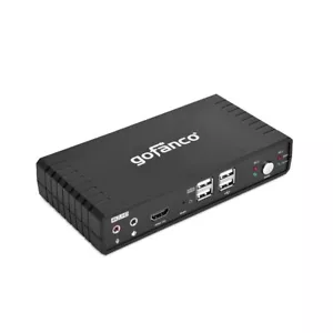 gofanco Single Monitor HDMI 2.0 USB KVM Switch (2 Port) HotKeys – 4K 60Hz - Picture 1 of 8