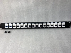 16 port SC SM In Line Keystone Coupler Patch Panel - Picture 1 of 3