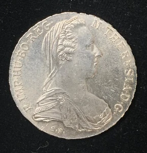 1780 Austria Thaler UNC Restrike Maria Theresa (227-16) - Picture 1 of 5