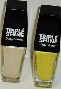 2 Shade Sally Hansen TRIPLE SHINE Nail Polish GREAT WHITE #170 & STATEMINT #260 - Picture 1 of 1
