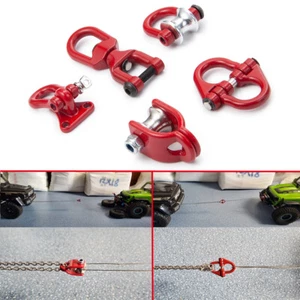 1pc Red Climbing Trailer Tow Hook Buckle For 1/10 RC Car Axial SCX10 D90 Crawler - Picture 1 of 23