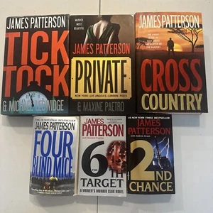 Lot Of 6 James Patterson Hardback Paperback Thriller Novels - Imagen 1 de 14