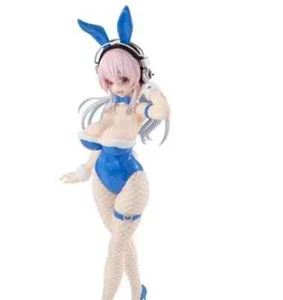 Statua statuina Anime Super Sonico Bunny blu PVC nuova senza scatola giocattolo - Foto 1 di 4