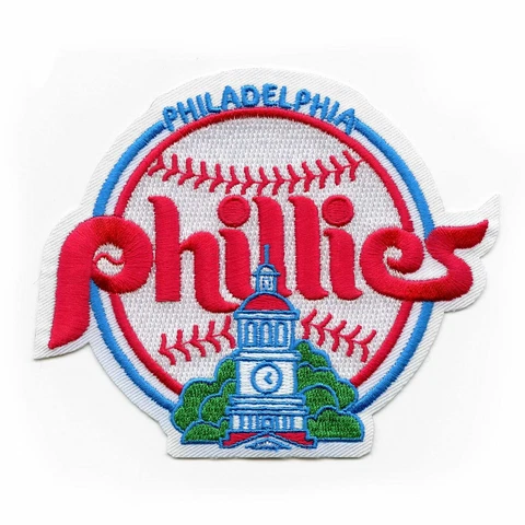Philadelphia Phillies Primary Retro Old Logo 1980's Era Sleeve MLB Patch Jersey Cover