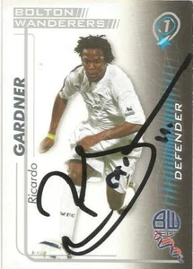 RICARDO GARDNER SIGNED BOLTON 2005/2006 SHOOT OUT TRADING CARD+COA - Picture 1 of 1