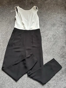 Mono Topshop para mujer, talla 12, negro, estilo a medida, encaje, poliéster, (84) - Imagen 1 de 3