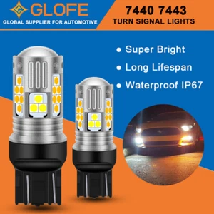 for Ram 1500 2500 3500 2019-21 7443 7444 36SMD LED Front Turn Signal Light Bulbs - Picture 1 of 7