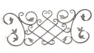 Schmiedeeisen Ornament Eisen geschmiedet 370x880mm Gitter für Geländer Zaun Tor - Bild 1 von 2