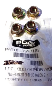 Polaris Dado flangiato 3/8-16 NOS 7547180 Qtà. 4 (L-8960) - Foto 1 di 1