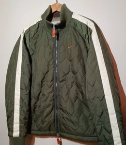 Vintage Nike Full Zip Jacket 90s Y2K Orange Swoosh Logo ACG Sports Pullover Sz M - Picture 1 of 8