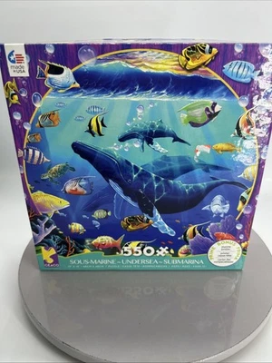 Ceaco Undersea Whale & Fish 550 Pc Puzzle 100% Complete - Image 1 of 3