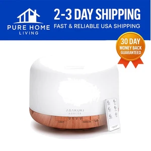 500ml Ultrasonic Essential Oil Diffuser with Remote for Aromatherapy Bliss - Picture 1 of 9