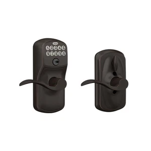SCHLAGE FE595 CAM 716 ACC Camelot Keypad Entry & Flex-Lock In Aged Bronze - Picture 1 of 1