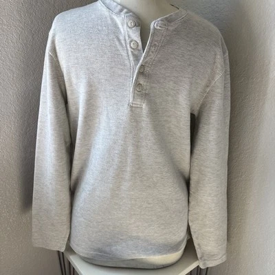 Camisa Henley de manga larga gris claro resistente a la intemperie para hombre M Foto 1 de 4