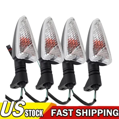 4x Front Rear Amber Turn Signal Indicator Lights For BMW G650 F650GS 2008-2012 - Image 1 of 4