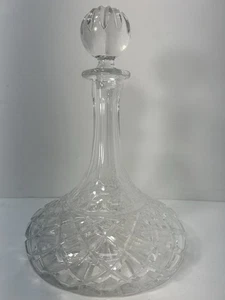 Vintage Crystal Rare Decanter with Stopper Lid - Picture 1 of 10