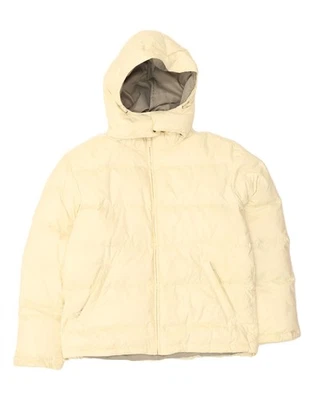 FILA Mens Hooded Padded Jacket UK 40 Large Yellow Polyester CN17 - Image 1 of 4