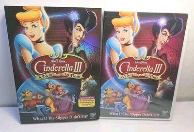 Cinderella III: A Twist in Time (DVD, 2007, Slipcover, Disney) NEW, SEALED  - Image 1 of 4