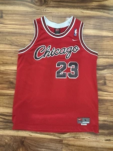 'Vintage' 90's 'Chicago Bulls' 'Michael Jordan' #23 Jersey- Youth SZ L Read Desc - Picture 1 of 11