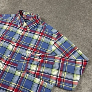 Camisa Ralph Lauren Para Hombres XL Calce Clásico Botones Franela Cuadros Informal Poni - Imagen 1 de 8