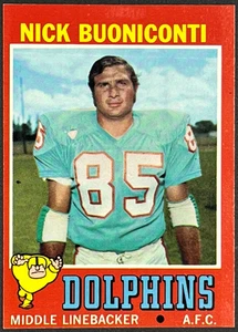 Topps Football 1971 - Nick Buoniconti #147 EX/M - Dolphins - Imagen 1 de 3