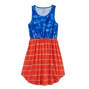 Girls 4th of July Red White Blue Patriotic Americana Dress - Picture 1 of 3