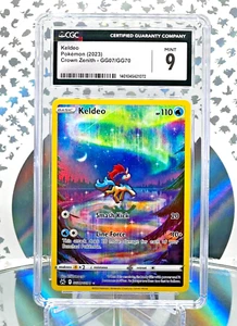 Tarjeta Pokémon rara ilustración artística completa CGC 9 Keldeo GG07/GG70 Crown Zenith - Imagen 1 de 1