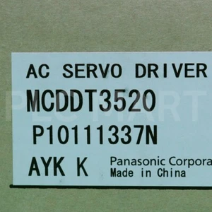 (NEU) MCDDT3520 PANASONIC Servotreiber Kostenloser Intl' Versand! - Bild 1 von 3