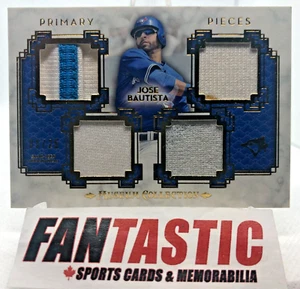 Jose Bautista Quad Relic /25 2014 Topps Museum Collection PPQR-JBU Blue Jays - Picture 1 of 2