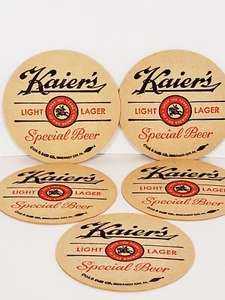 Lote de 5 posavasos especiales de cerveza Kaiers Light Lager - Imagen 1 de 3