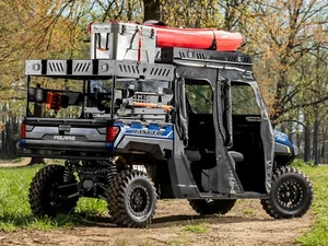 SUPER ATV OUTFITTER BED RACK FOR POLARIS RANGER 1000 (2 CUBE LIGHTS/1 SHELF) - Picture 1 of 8