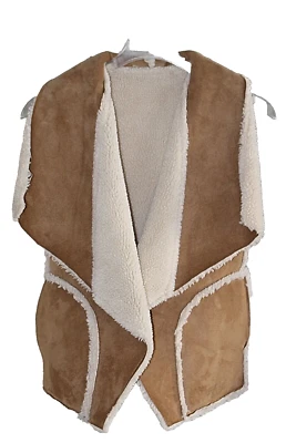 Sanctuary - Chaleco reversible de gamuza sintética de piel de oveja, talla única - ¡EXCELENTE ESTADO! Foto 1 de 4