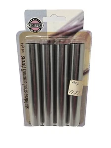 NIP Set Of 4 Norpro Stainless Steel Cannoli Forms #3660 - Picture 1 of 8