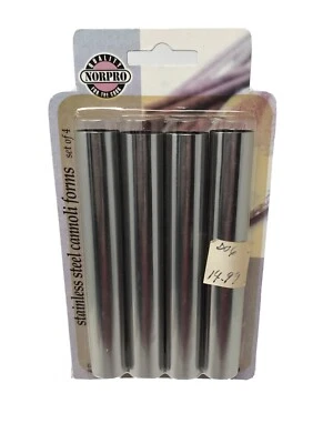 NIP Set Of 4 Norpro Stainless Steel Cannoli Forms #3660 - Image 1 of 4