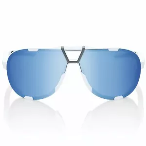 Ride 100% Sunglasses WESTCRAFT Soft Tact White HiPER Blue Multilayer Mirror Lens - Picture 1 of 1