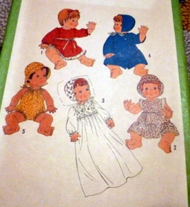 ARMADIO VINTAGE GRANDE 17"-18" BABY DOLL modello da cucire - Foto 1 di 1